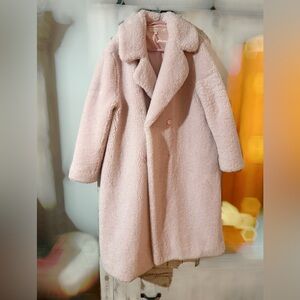 LoveShackFancy Blush Teddy Jacket